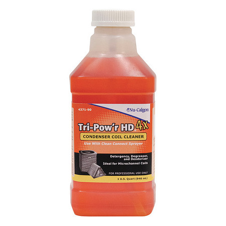Nu-Calgon Coil Cleaner, 1 qt., Orange, Liquid 4371-90