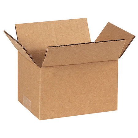 Zoro Select Corrugated Boxes, 7" x 5" x 4", Kraft, 25/Bundle 11K592