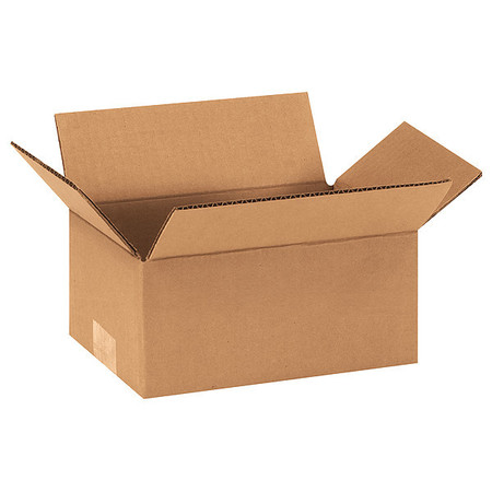 Zoro Select Corrugated Boxes, 9" x 6" x 4", Kraft, 25/Bundle 11K616