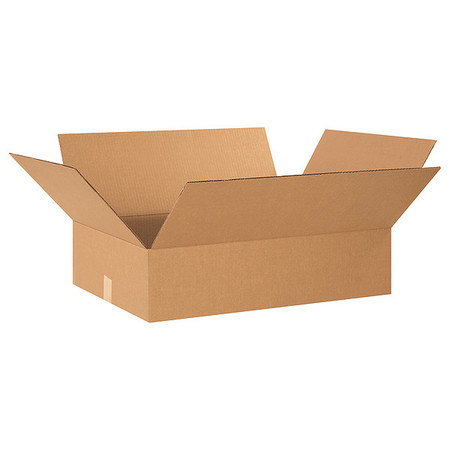 Flat Corrugated Boxes, 24"" x 18"" x 6"", Kraft, 20/Bundle -  ZORO SELECT, 11A638