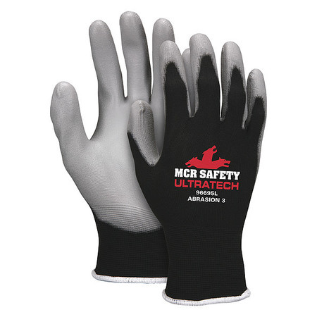 MCR SAFETY Knit Gloves, Glove Size L, PK12 96695L