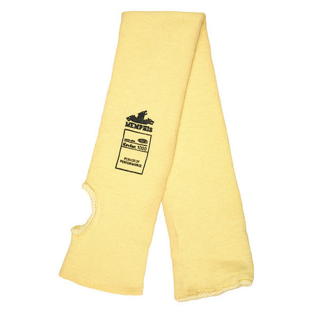 MCR SAFETY Cut-Resistant Sleeve, Yellow, L Size 93724T
