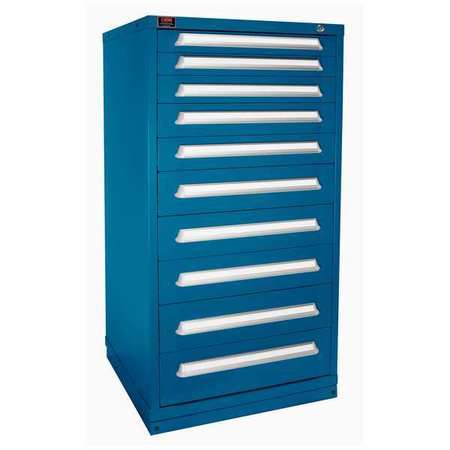 Lyon ModDrwrCab, 59.25"x30"x28", Blue, 10Drwr X6M683030000CIL