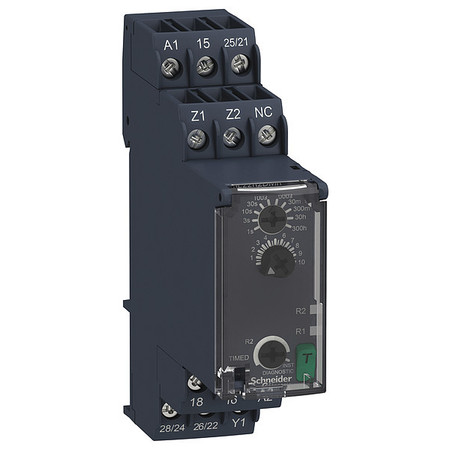 SCHNEIDER ELECTRIC Time Delay Relay, 24 to 240V AC/DC RE22R2DMR