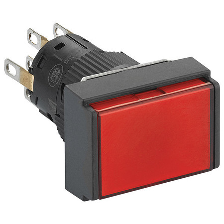 SCHNEIDER ELECTRIC Push Button, 16 mm, 2 CO, Red XB6EDW4B2P