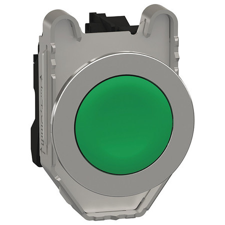 SCHNEIDER ELECTRIC Push-Button, 30 mm, 1NO, Green XB4FA31