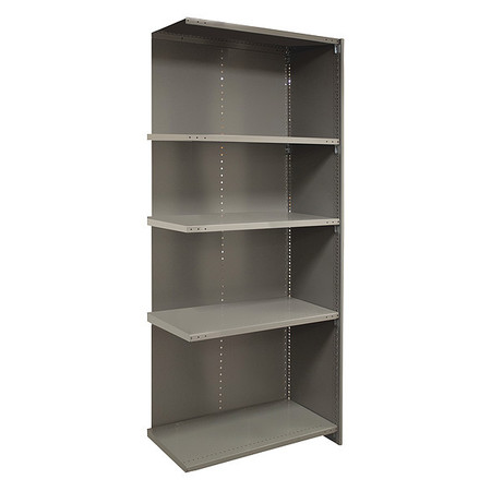 LYON Metal Shelving, 85" H, 48" W, Gray DDJDP3160