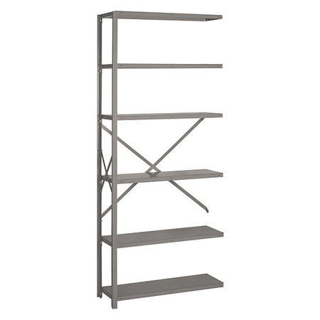 LYON Metal Shelving, 84" H, 36" W, Gray DD8040H