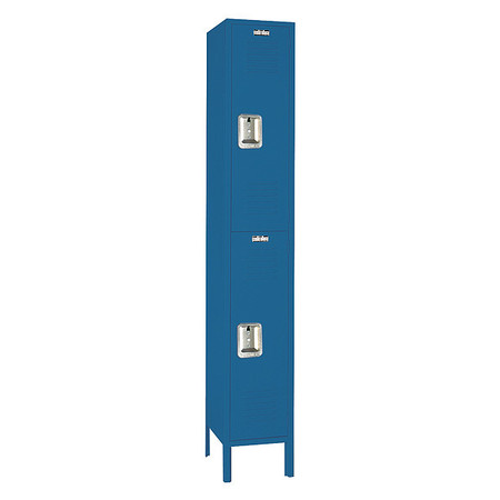 LYON Wardrobe Locker, (1) Wide, (2) Tier, Steel, 12 in W, 12 in D, 66 in H X6C5242SU