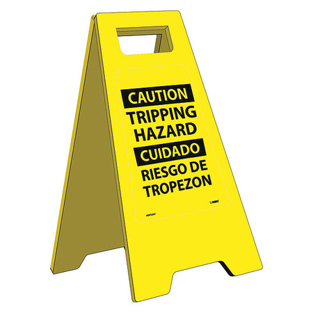 NMC Caution Tripping Hazard - Bilingual Heavy Duty Floor Stand HDFS207