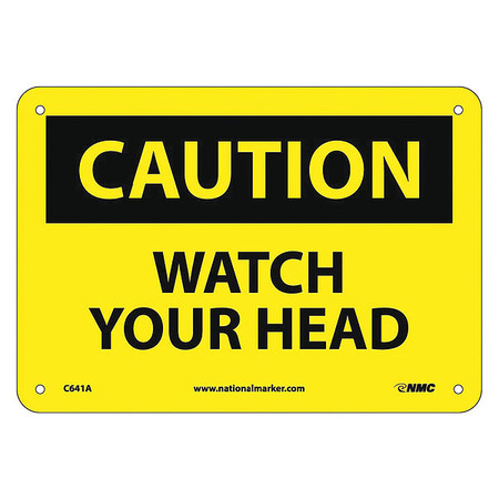 NMC Caution Watch Your Head Sign, C641A C641A