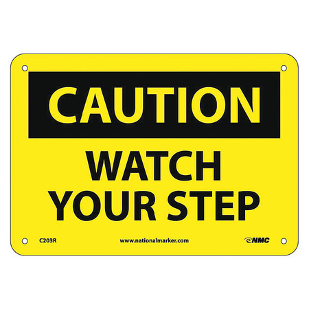NMC Caution Watch Your Step Sign, C203R C203R