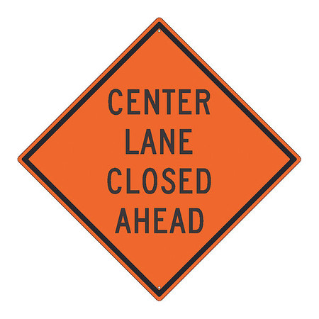 NMC Center Lane Closed Ahead Sign, TM233K TM233K
