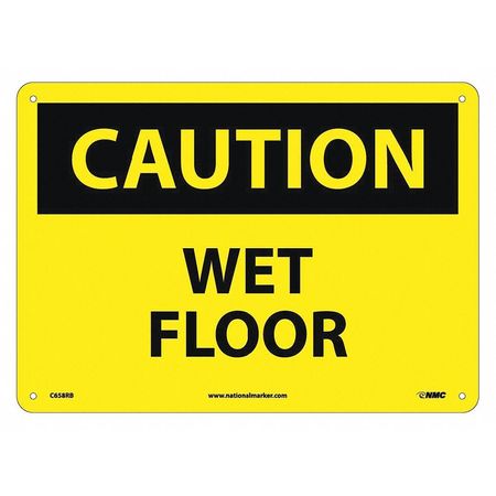 NMC Caution Wet Floor Sign, C658RB C658RB