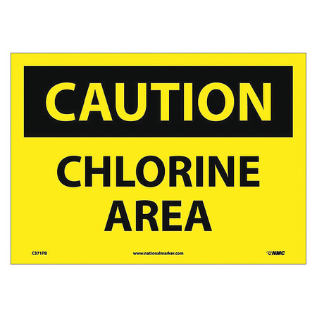 NMC Chlorine Area Sign, C371PB C371PB