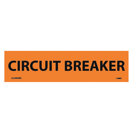 NMC Circuit Breaker Electrical Marker, Pk25 JL22048O
