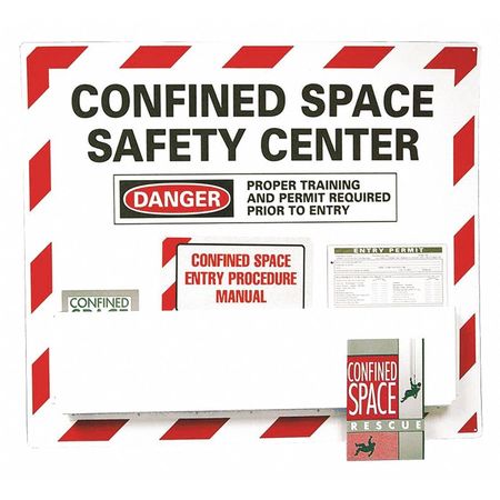 NMC Confined Space Safety Center Paper Hazard Sign CSC