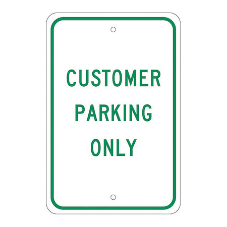 NMC Customer Parking Only Sign, TM51J TM51J