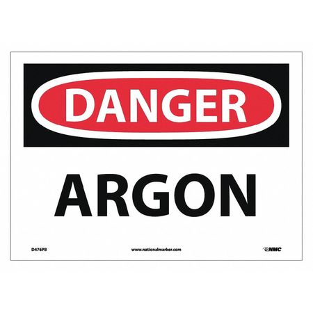 Nmc Danger Argon Sign, D476PB D476PB