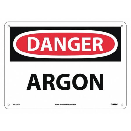 Nmc Danger Argon Sign, D476RB D476RB