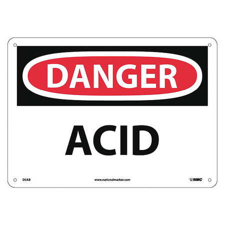 NMC Danger Acid Sign, D5AB D5AB
