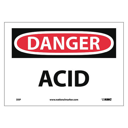 NMC Danger Acid Sign, D5P D5P
