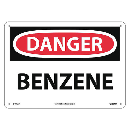 NMC Danger Benzene Sign, D480AB D480AB