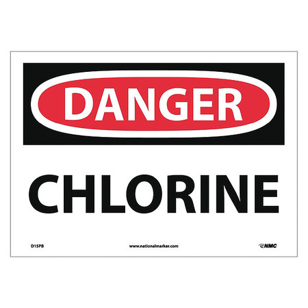 NMC Danger Chlorine Sign, D15PB D15PB