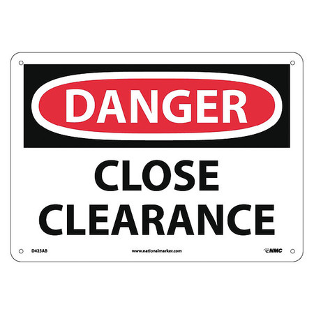 NMC Danger Close Clearance Sign, D423AB D423AB