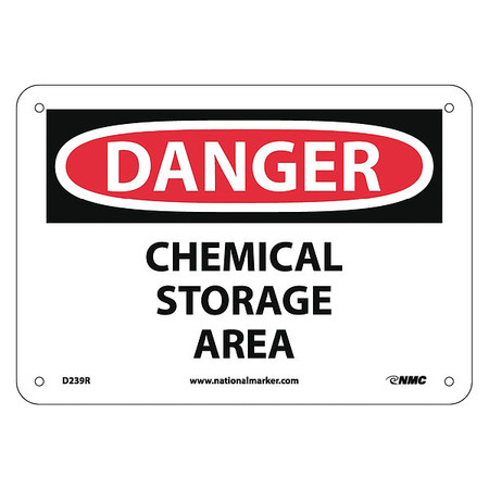 NMC Danger Chemical Storage Area Sign, D239R D239R