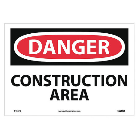 NMC Danger Construction Area Sign D132PB