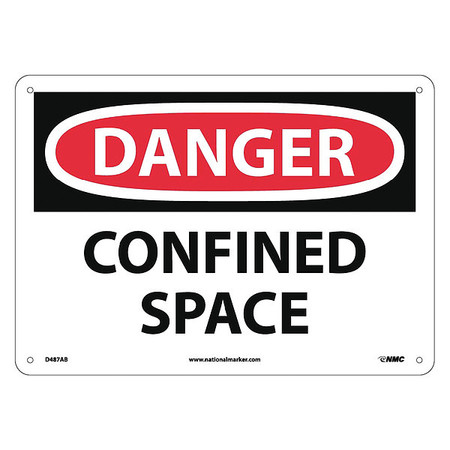 NMC Danger Confined Space Sign, D487AB D487AB
