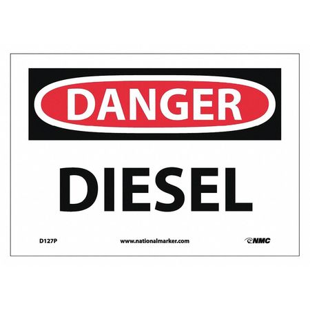 Nmc Danger Diesel Sign, D127P D127P