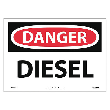 NMC Danger Diesel Sign, D127PB D127PB