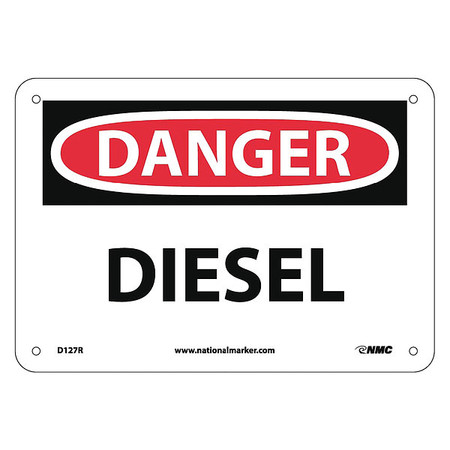 Nmc Danger Diesel Sign, D127R D127R