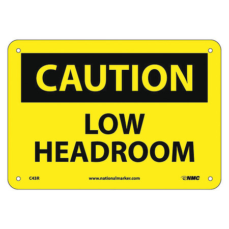 NMC Caution Low Headroom Sign C43R