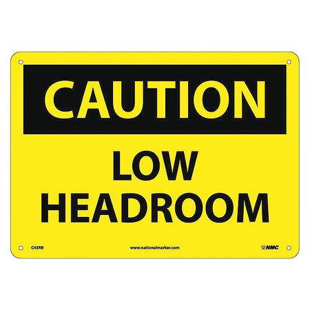 NMC Caution Low Headroom Sign C43RB
