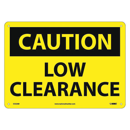 NMC Caution Low Clearance Sign C552AB