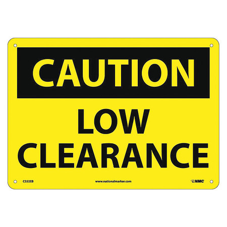 NMC Caution Low Clearance Sign C552EB