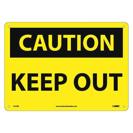 NMC Caution Keep Out Sign, C41RB C41RB