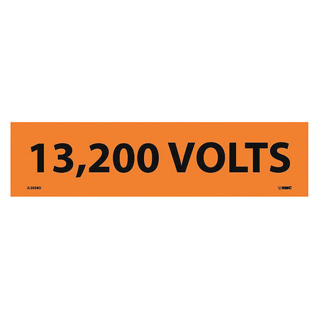 NMC Electrical Marker, 13,200 Volts, Pk25 JL2038O