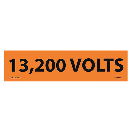 NMC Electrical Marker, 13,200 Volts, Pk25 JL22038O