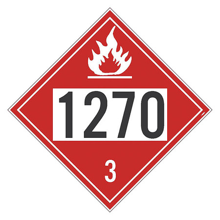 NMC Dot Placard Sign, 1270 3, Subject Matter: Hazard Communication DL140BP