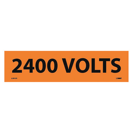 NMC Electrical Marker, 2400 Volts, Pk25 JL2012O
