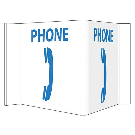 NMC Phone 3-View Sign, VS51W VS51W