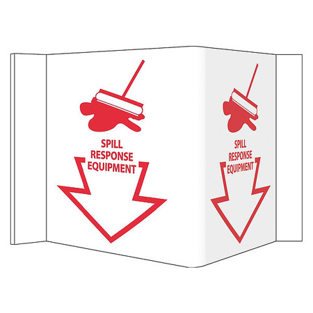 NMC Spill Response Equipment 3-View Sign, VS24W VS24W