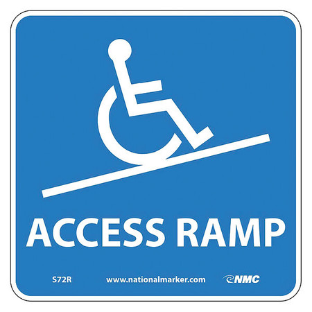 NMC Ada Location Marker Access Ramp Sign, S72R S72R