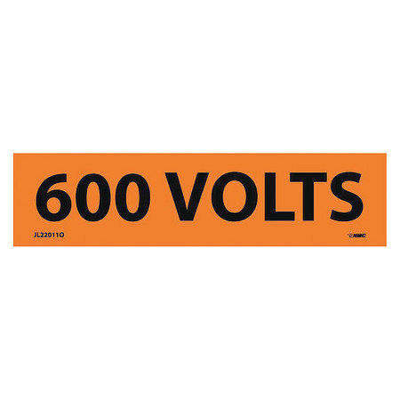 NMC Electrical Marker, 600 Volts, Pk25 JL22011O