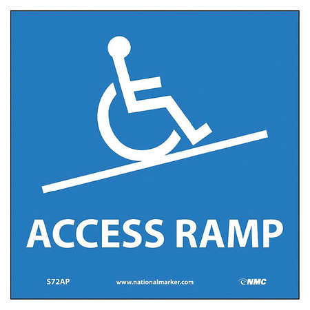 NMC Access Ramp Graphic Label, Pk5 S72AP