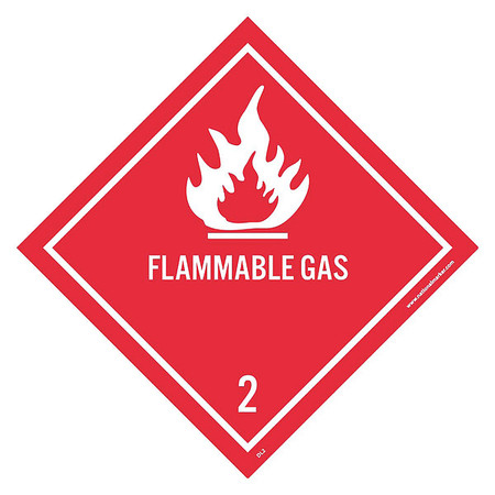 NMC Blank Flammable Dot Label, Pk25 DL2AP